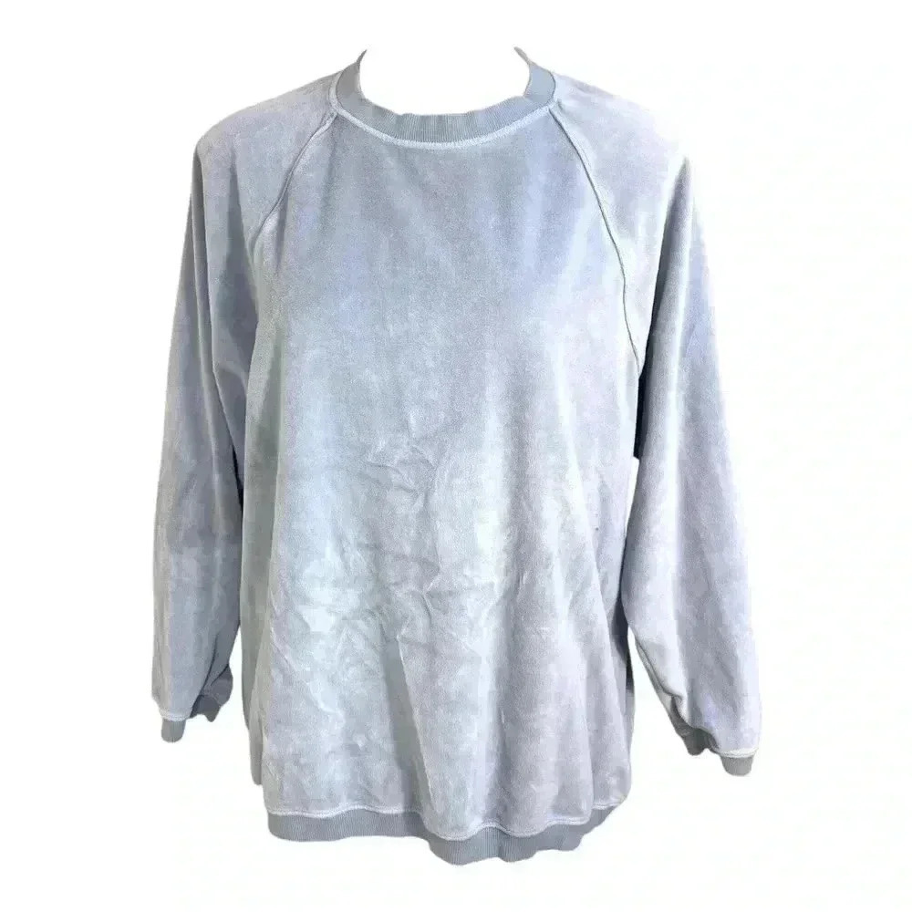 Aerie oversized velour crewneck sweatshirt size XS TP